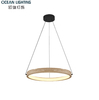 2026 Modern Yellow Travertine Stone Pendant Lamp with Black Finish for Luxury Interior
