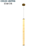 Indoor Decoration Alabaster Pendant Lighting Decoration Lamp with Black Finish for Luxury Interior